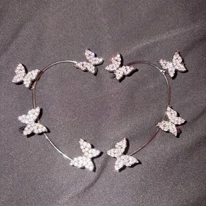 Butterfly Crystal Earring cuffs